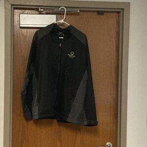 Antigua black grey jacket sz XL